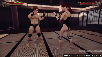 Vilkor vs anna nf3d mixed kinky combat maledom