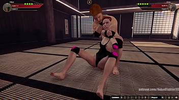 Vilkor vs anna nf3d mixed kinky combat maledom