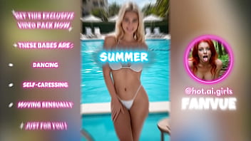 Hot ai blonde babes at pool party 12 sexy images