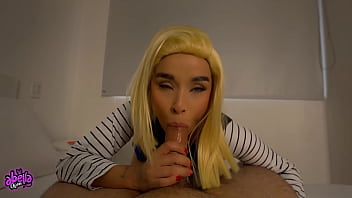 Android 18 from dbz loves getting fucked and swallowing cum pov