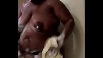 Bbw washes down her body