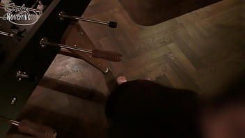 Fuck me on the foosballyou're at a party but everyone already went to bed except