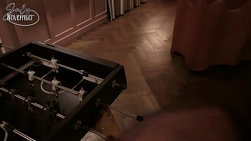 Fuck me on the foosballyou're at a party but everyone already went to bed except