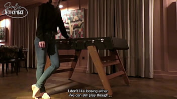 Fuck me on the foosballyou're at a party but everyone already went to bed except