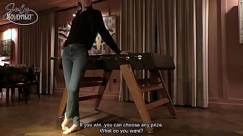 Fuck me on the foosballyou're at a party but everyone already went to bed except