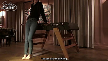 Fuck me on the foosballyou're at a party but everyone already went to bed except