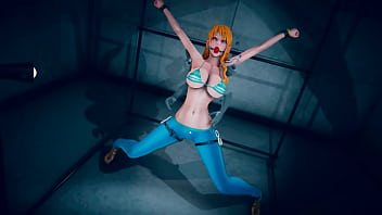 ナミがされてくすぐられてしまうシーン