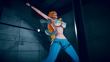 ナミがされてくすぐられてしまうシーン