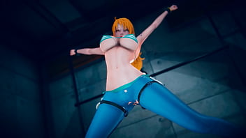 ナミがされてくすぐられてしまうシーン