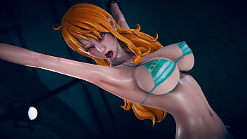 ナミがされてくすぐられてしまうシーン