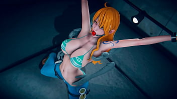 ナミがされてくすぐられてしまうシーン