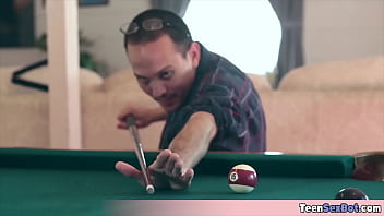 Cute stepsister got me for a quickie fuck