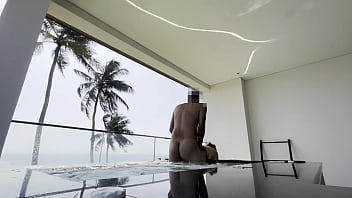 Iranian horny girl masturbating with sauna pomp