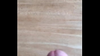 Me coming on our dining room table