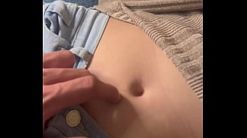 It's nice to play with this cute belly button