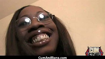 Interracial black slut hardcore group facial 24