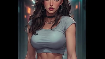 Jade monroe gets into trouble in just a thong