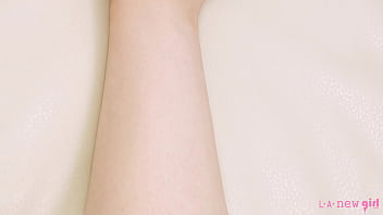 Enchanting brunette plays with her sexy body