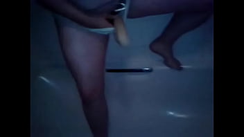 Double dong myself in bathroom