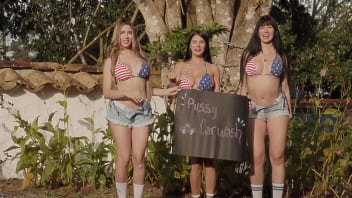 Celebrate 4th of july in the pussy car wash