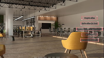 Fingering the boss under the table before fucking her from behind how horny