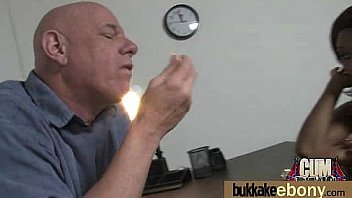 Ebony Babe Sucks Too Many White Cocks 8 thumbnail