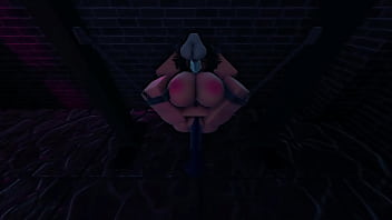 Roblox whore gets fucked in a dungeon