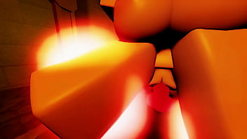 Roblox whore gets fucked in a dungeon