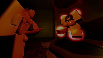 Roblox whore gets fucked in a dungeon