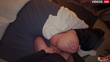 I'm scared myself and in my stepson's bed i start sucking his dick and asking him to fuck my pussy