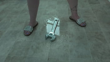 Milf slut endures massive wrench inside her at her masters pleasure Milf slut endures massive wrench inside her at her masters pleasure