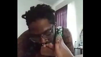 Sole massage with my tongue