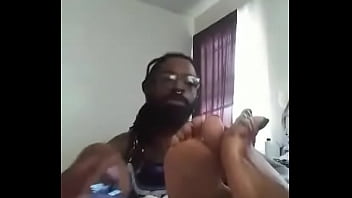 Sole massage with my tongue