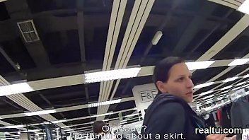 Gorgeous czech girl was tempted in the mall and reamed in pov