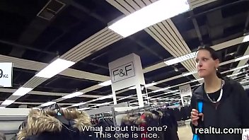 Gorgeous czech girl was tempted in the mall and reamed in pov