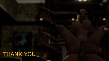 3d succubus has some unfinished business with her wet holes for a massive cock