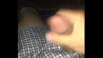 Masturbating
