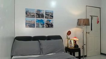 Pretty girl with eyeglasses playing her self