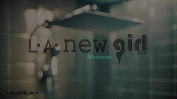 Captivating dark haired model enjoyed a sensual bath