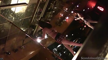 Real stripper gets naked on stage