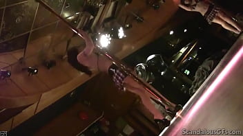 Real stripper gets naked on stage