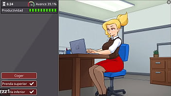 Follada en el trabajo solo quiere sexo y complacer a sus amigos