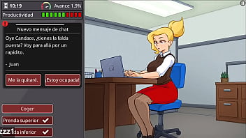 Follada en el trabajo solo quiere sexo y complacer a sus amigos