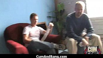 Amazing ebony in gangbang interracial fucking 3