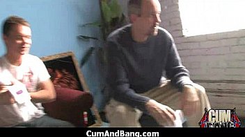 Amazing ebony in gangbang interracial fucking 3