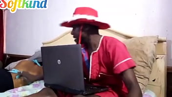 Riding white slime pussy