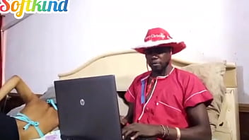 Riding white slime pussy