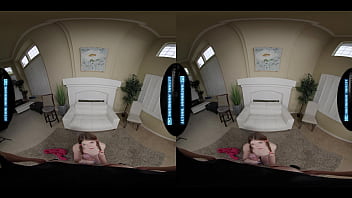 Adorable cutie rides your dick in vr