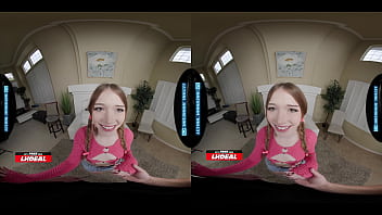 Adorable cutie rides your dick in vr