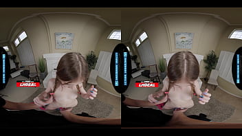 Adorable cutie rides your dick in vr